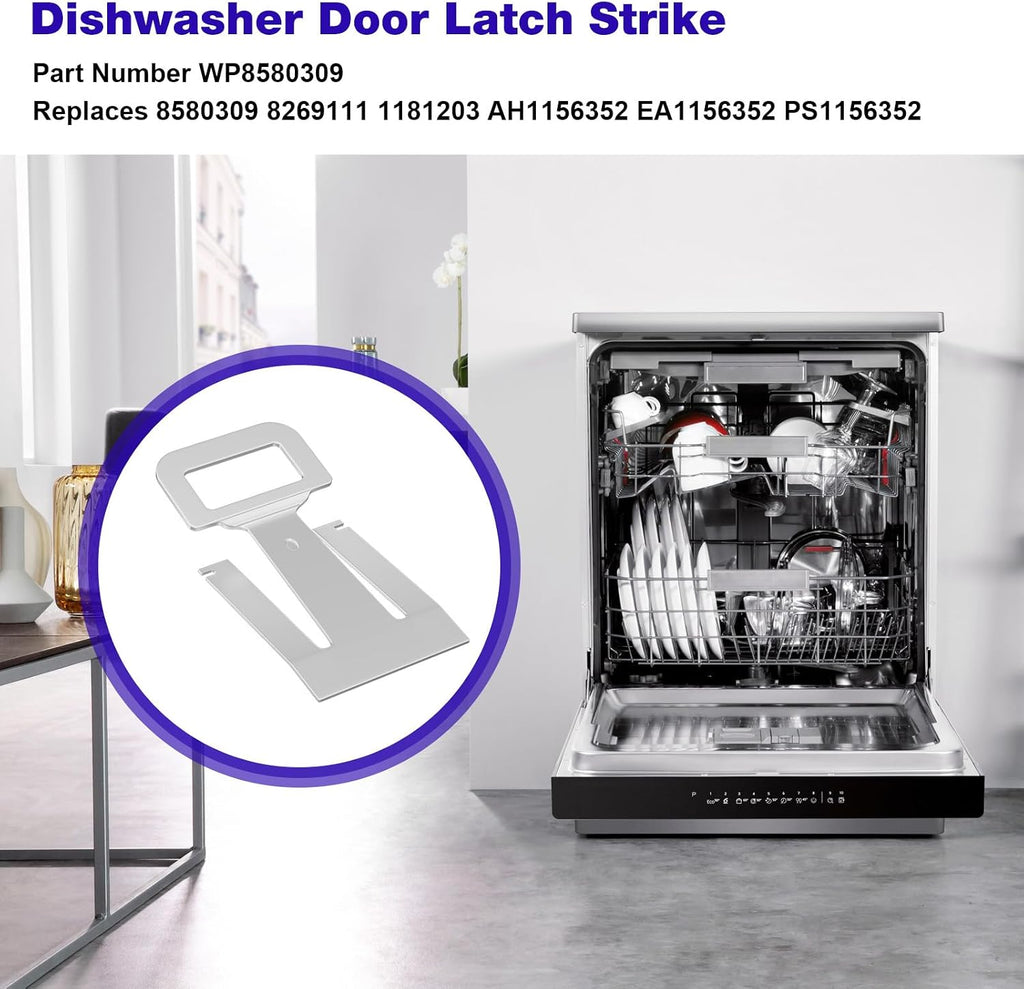 WP8580309 Dishwasher Door Latch Strike for Whirlpool Kenmore Dishwasher