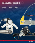 KAX 748-131 Power Window Regulator and Motor Assembly Compatible with 2003-2011 Honda Element Front Left Driver Side