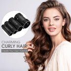 65Pcs Hair Rollers with Clips for Women,Black