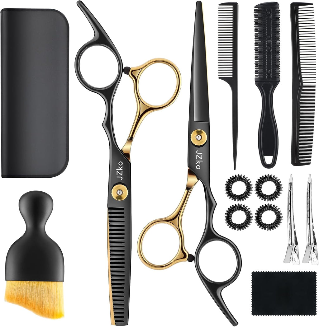 Hair Cutting Scissors Shears Kit, 6.7”Barber Shears, Professional Thinning Shears for Hair Cutting & Haircut Scissors