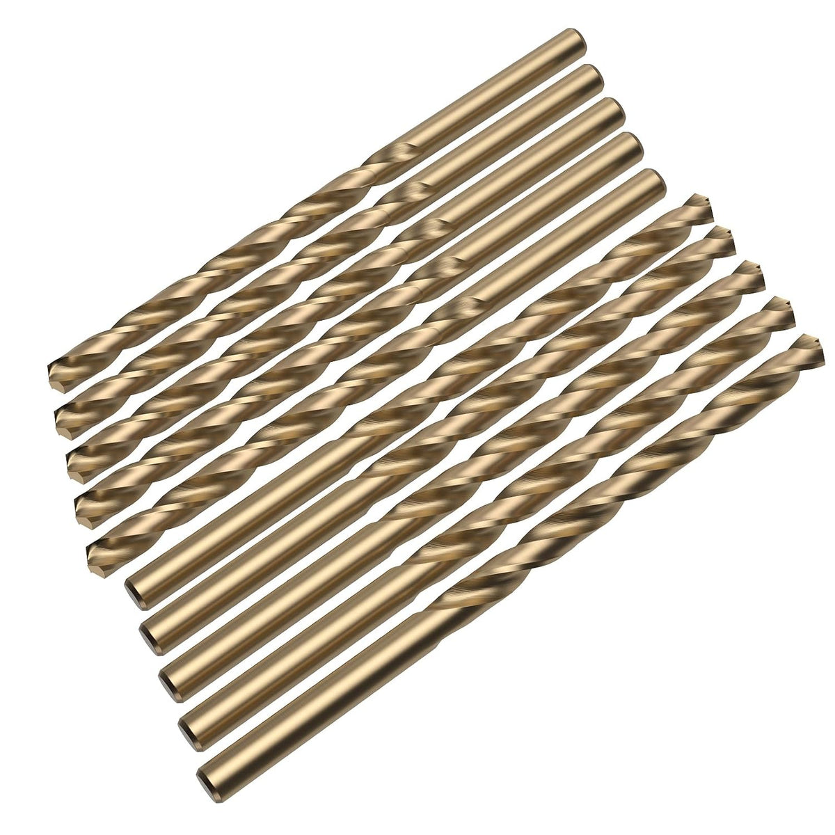 LU&MN M35 Jobber Drill Bits, 5/32", 10 Pcs