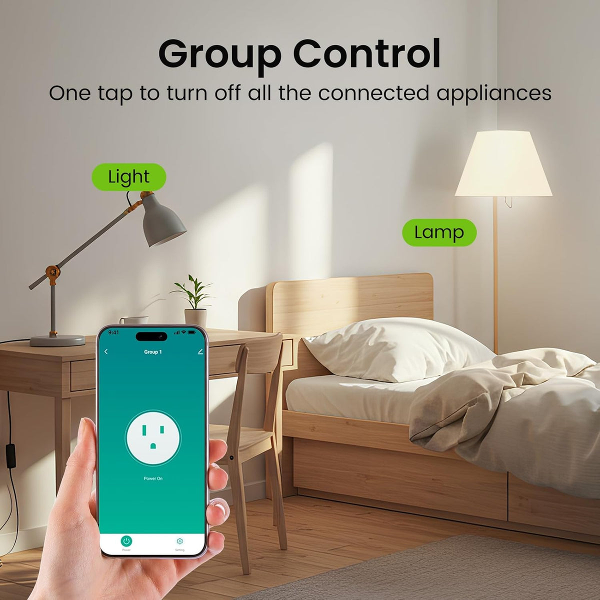 Plug Mini, WiFi Smart Outlet Plug Works with Alexa and Google Home, Timer Outlet with APP Control, 2.4GHz Network
