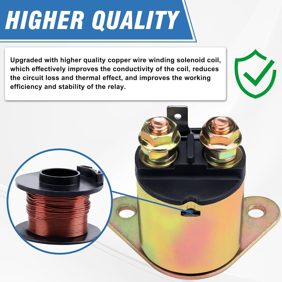 New Upgrade GX390 Starter Solenoid Relay for Predator 420 cc for Honda GX390 GX340 GX240 GX270 8HP 9HP 11HP 13HP 188F 190F Engine EC5500 EC6500 Generator 63968 63970