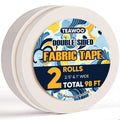2 Rolls Double Sided Fabric Tape, 2/5-1IN 98 FT Hem Tape No Sewing No Iron