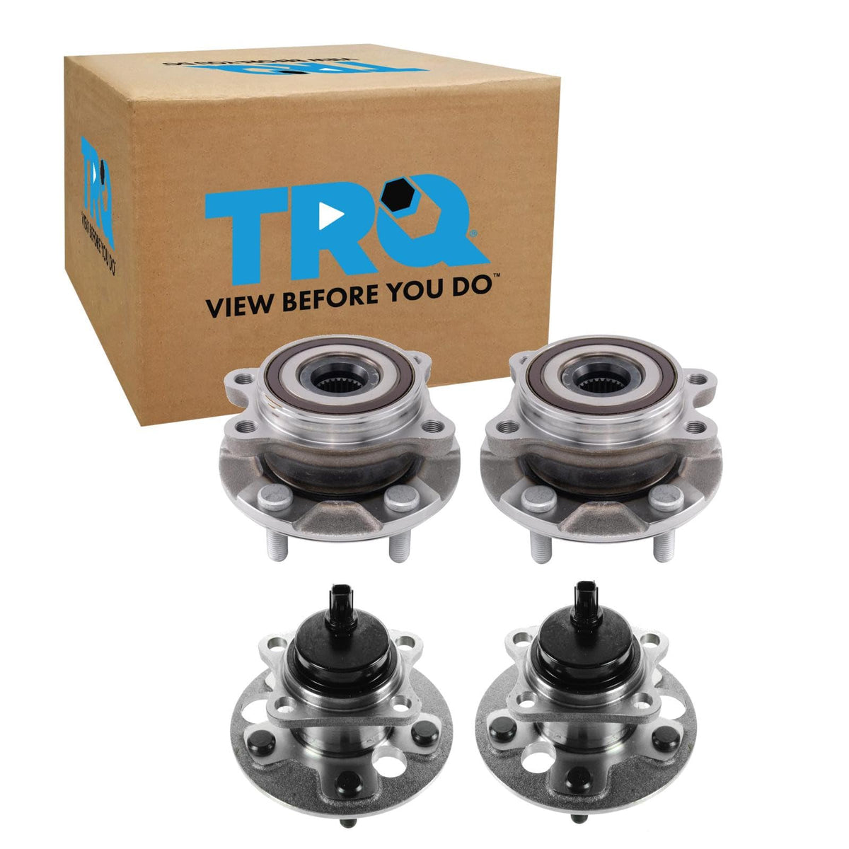 TRQ 2 Piece Wheel Bearing & Hub Assembly Set