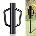 Fence Post Driver with Handle 12LB, T Post Pounder for Wire Fencing, Black