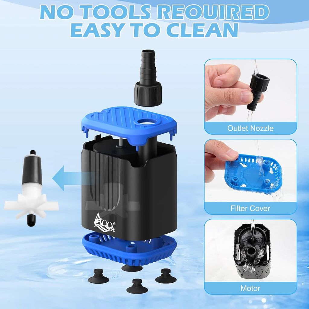 Aquarium Water Pump, DC Pump with Controller 420 GPH 15W