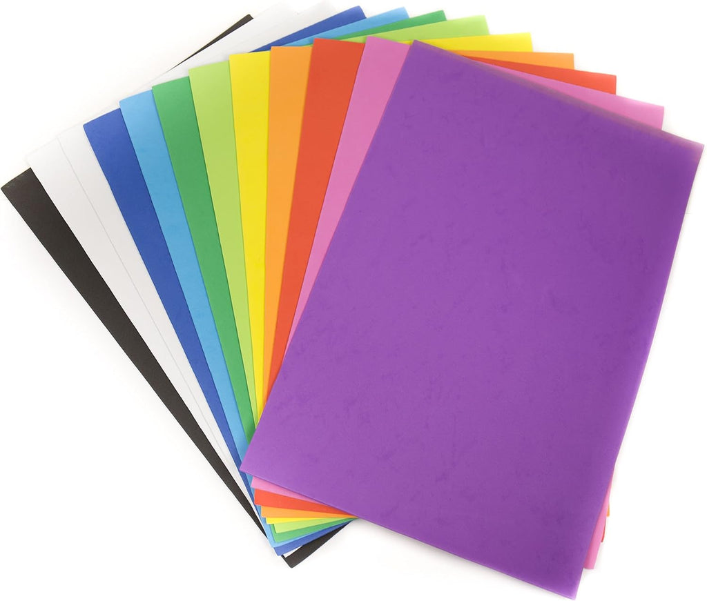 Rainbow Foam Sheets, 12" X 18", Pack of 12, Multi-Color