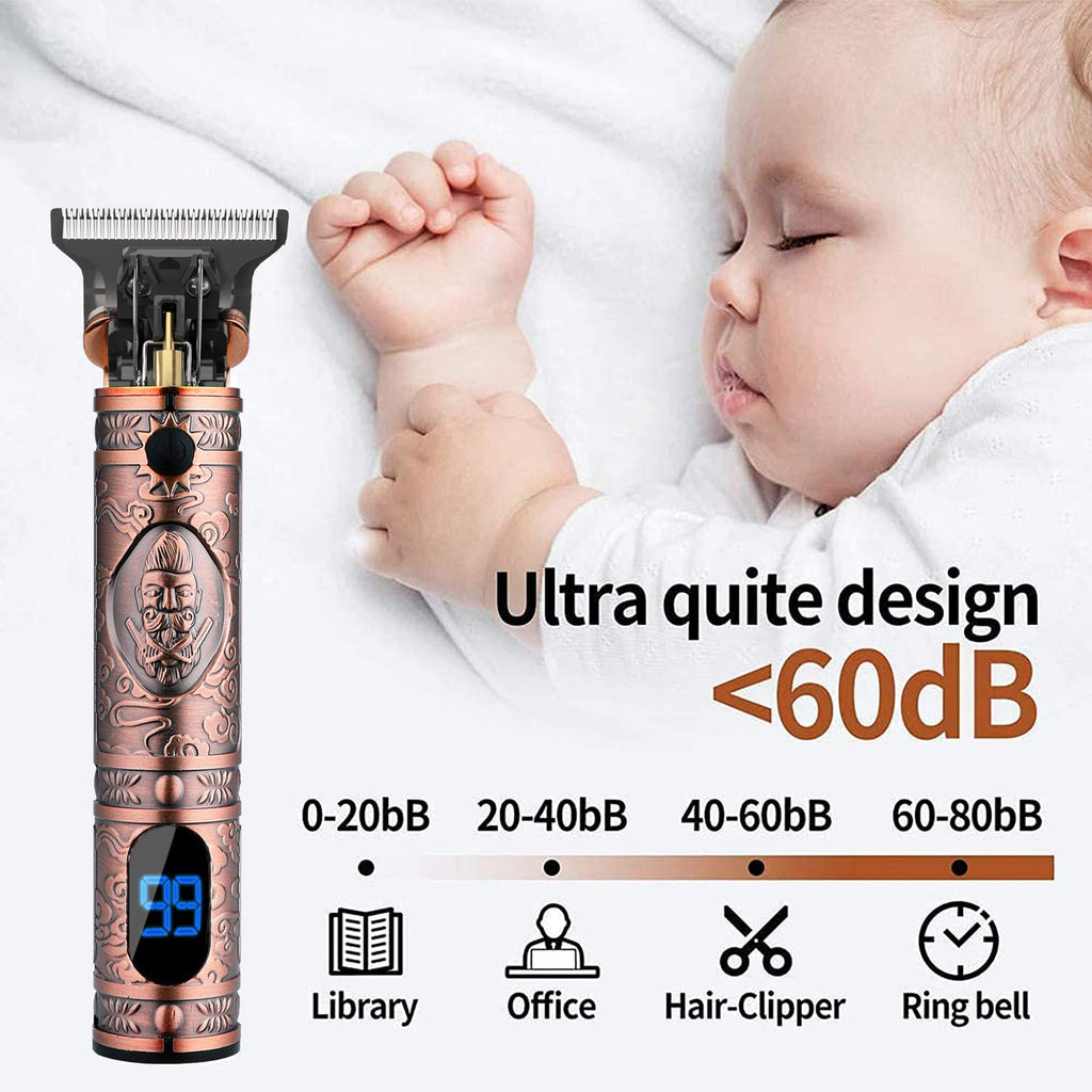 Beard Trimmer for Men,Zero Gapped Vintage Professional Hair Clipper