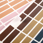 20 Sheets Color Coding Labels, Trendy Color, 0.5 x 1.77 Inch