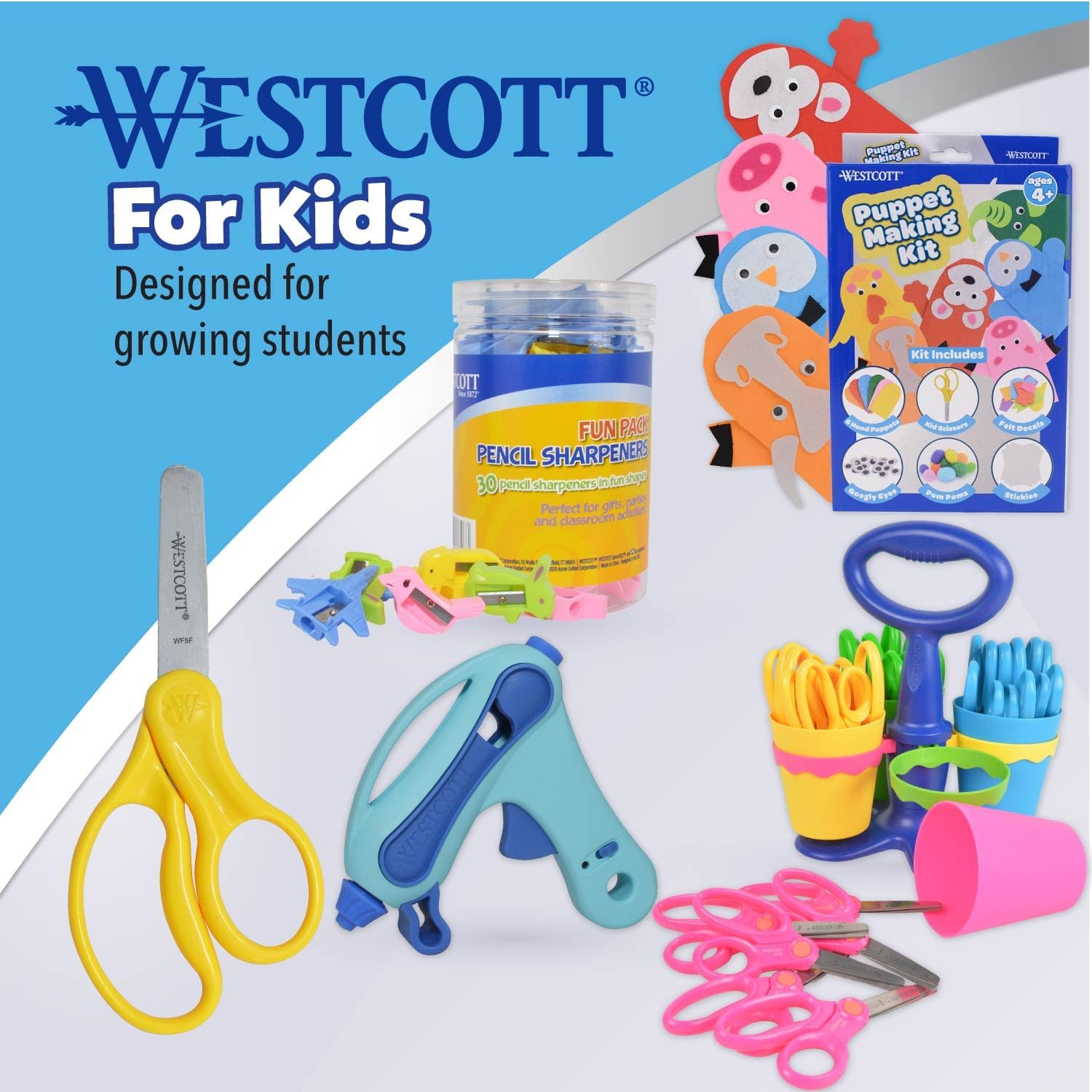 Right & Left-Handed Scissors For Kids - Back to School Essentials, Classroom Must Haves, Art Supplies - 5-Inch