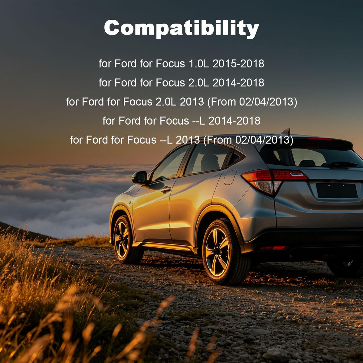 Front Complete Struts Shocks Assembly w/Coil Spring Fit for Ford for Focus 2013-2018