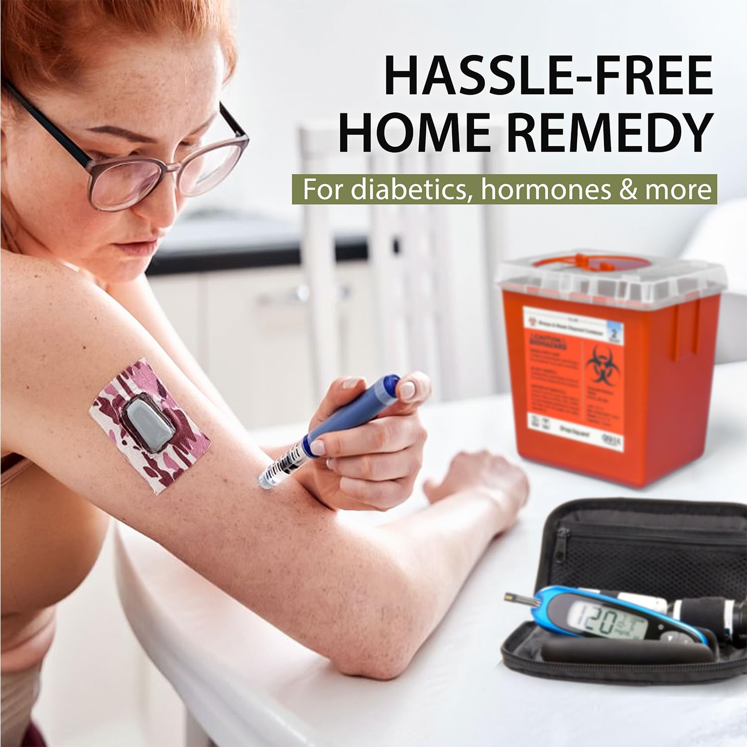 Sharps Container, Sharps Containers for Home Use, Needle Disposal Containers, Sharps Disposal Container, Biohazard