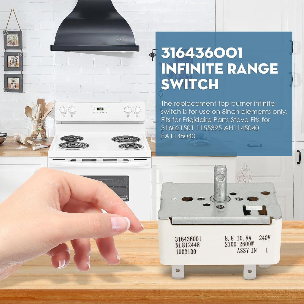 316436001 316021501 Surface Burner Control Switch Fits for Frigidaire