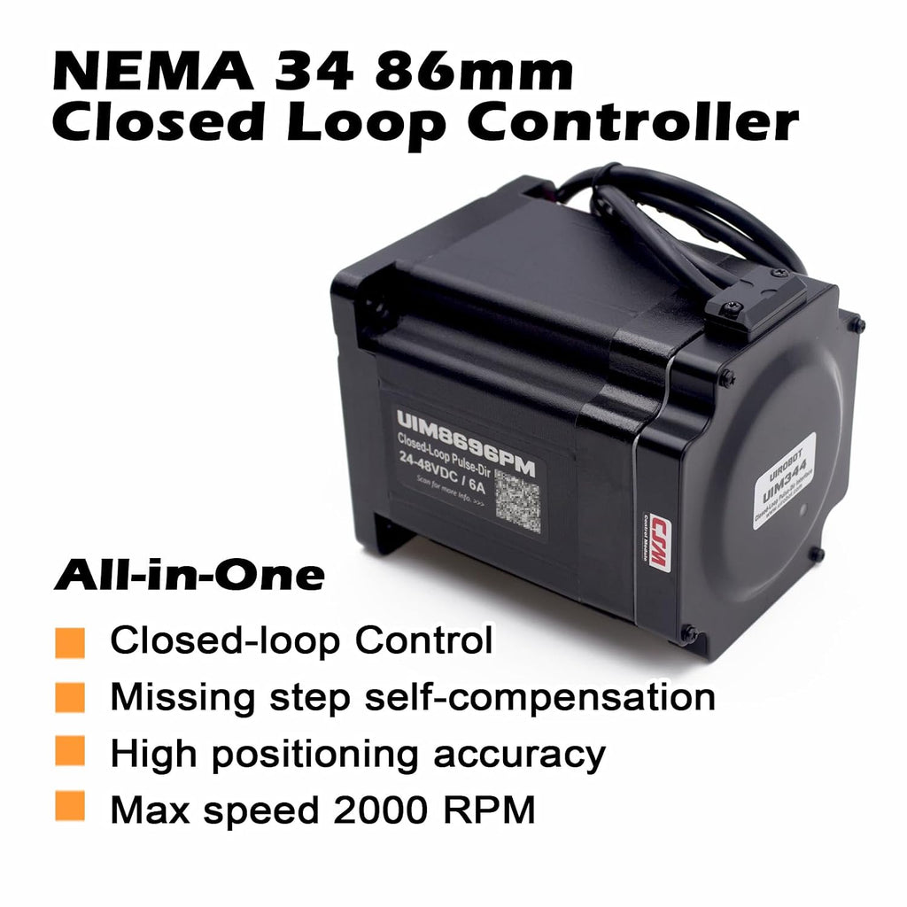 NEMA34 Integrated Closed Loop Stepper Motor,Pulse-Direction Control