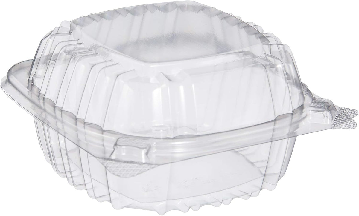 C53PST1 OPS 5 in Clear Hinged Container, 5.3 X 5.4 in (Case of 500)