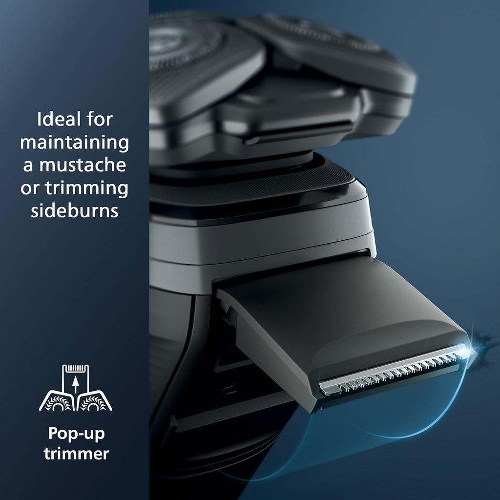 Philips Norelco 7200 Electric Shaver, Dark Chrome | 45 SteelPrecision Blades, SenseIQ Technology, Nano SkinGlide