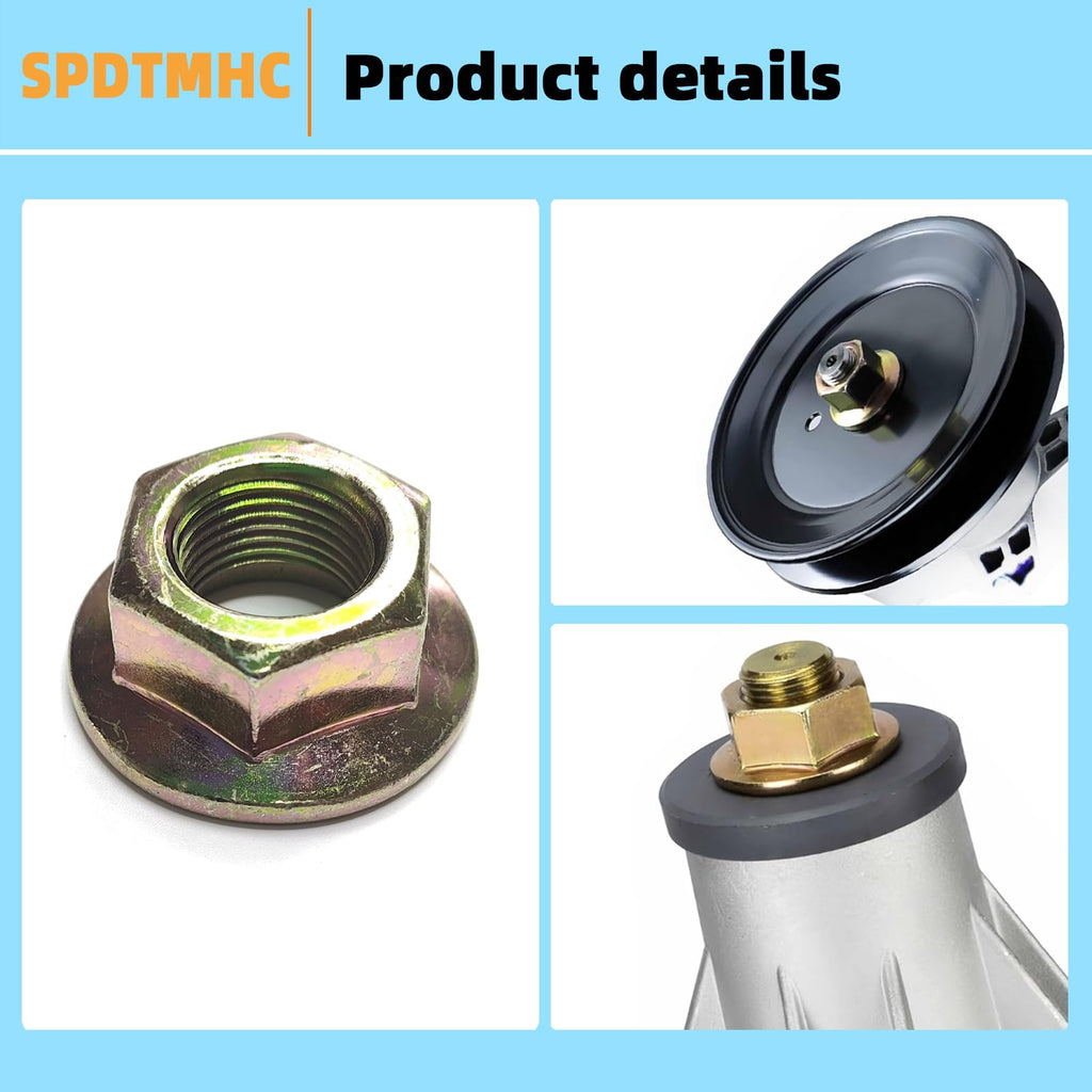 Spdtmhc Hex Flanged Spindle Blade Nuts 5/8"-18 Thread