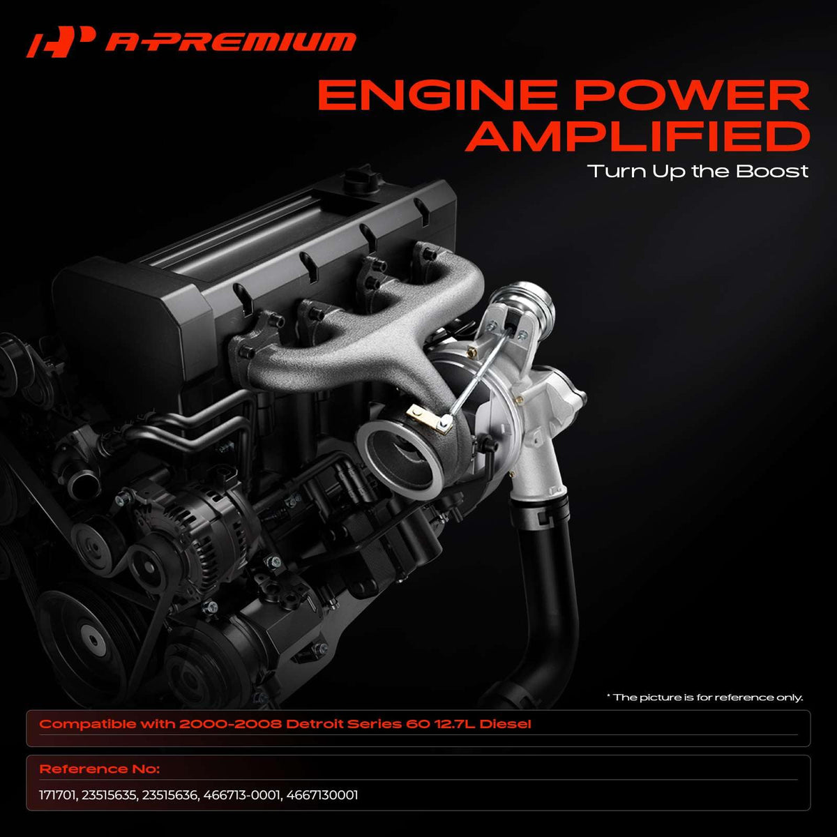 A-Premium Complete Turbo Turbocharger Kit with Gasket