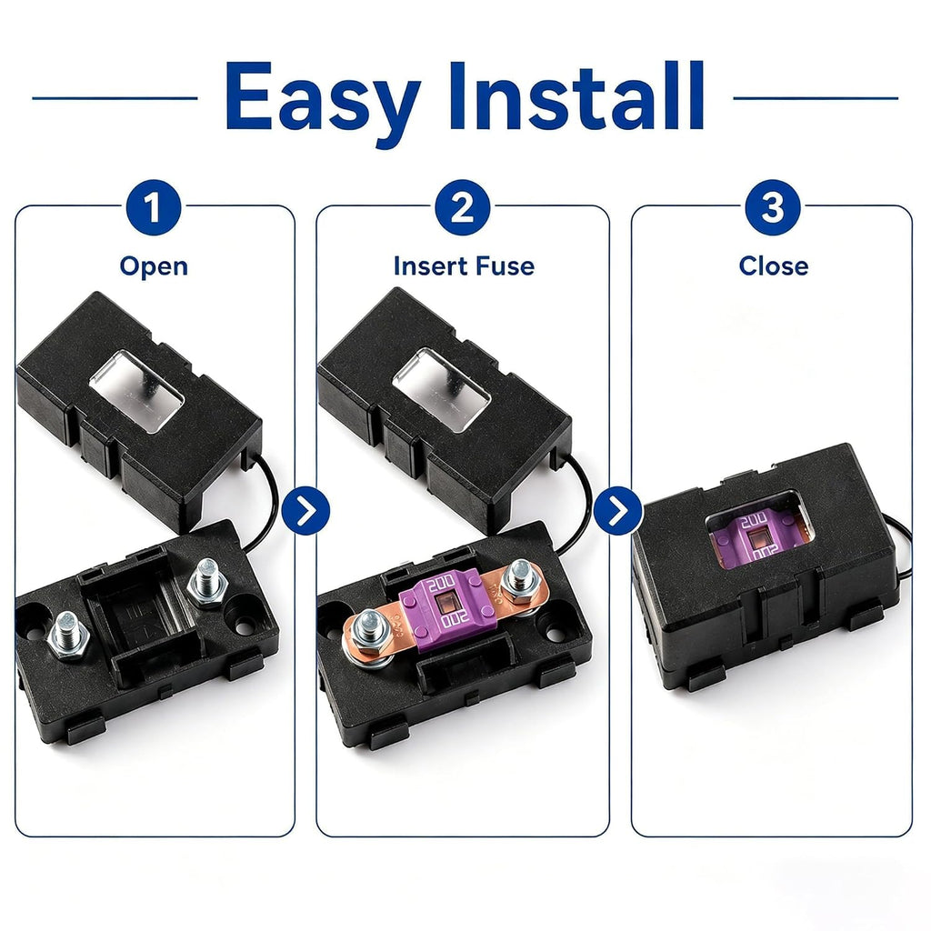 250 AMP Dual Battery Smart Isolator 12V 24V Universal Smart VSR | Voltage Sensitive Relay for Marine RV UTV Car Boat
