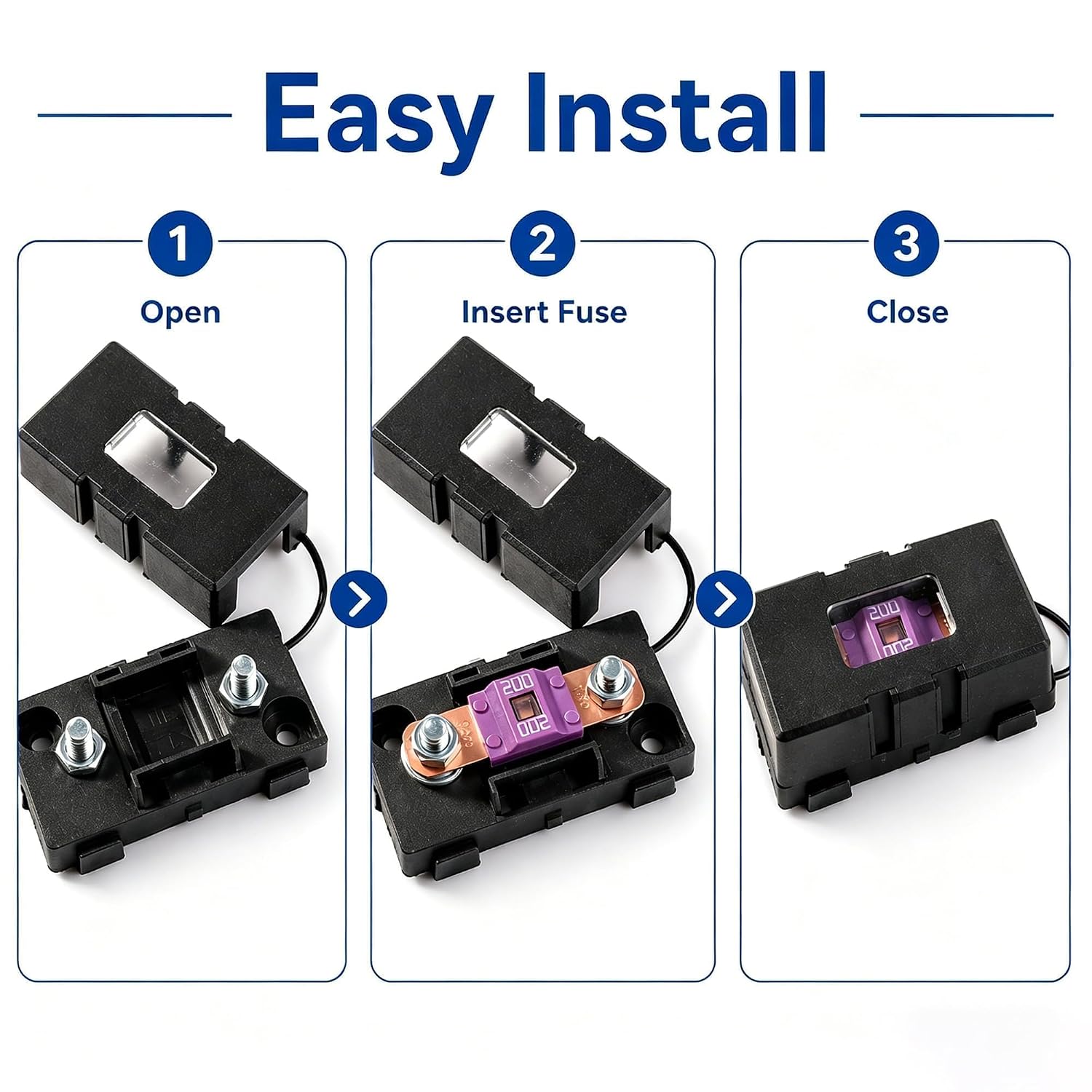 250 AMP Dual Battery Smart Isolator 12V 24V Universal Smart VSR | Voltage Sensitive Relay for Marine RV UTV Car Boat