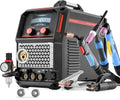 5-in-1 Plasma Cutter Welder Combo - CUT/TIG/Gas MIG/Flux MIG/MMA, 50A Non-Contact Plasma Cutting Machine & 200A