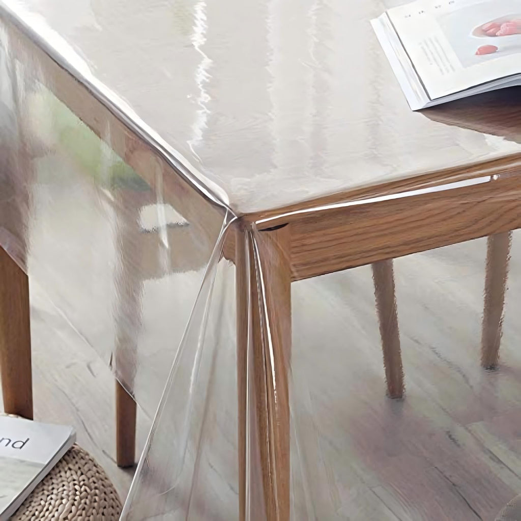Clear Plastic Table Cover Protector Waterproof Tablecloth 54x78 Inch