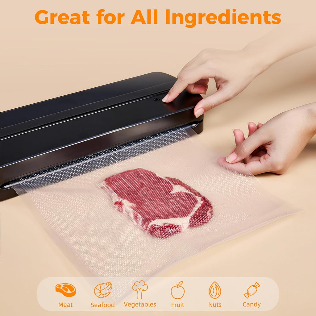 Vacuum Sealer Bags for Food 11x50 2 Rolls, Fit Food Saver Machines