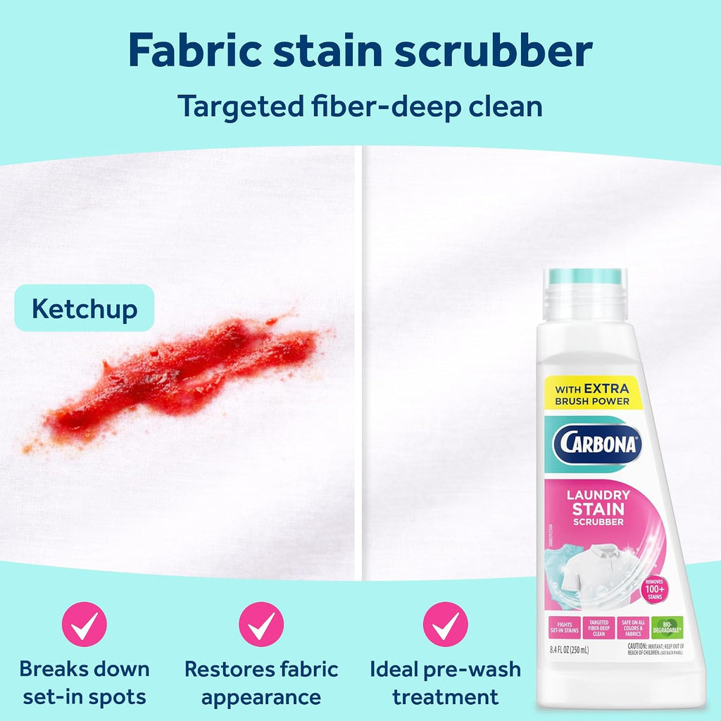 Laundry Stain Remover & Scrubber, Bio Enzyme Formula 8.4 Fl Oz 3 Pk