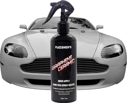 FLEISHERS Graphene Ceramic Spray Coating, Incredible Shine and Protection for Car Paint, Extreme Water Beading, Safe