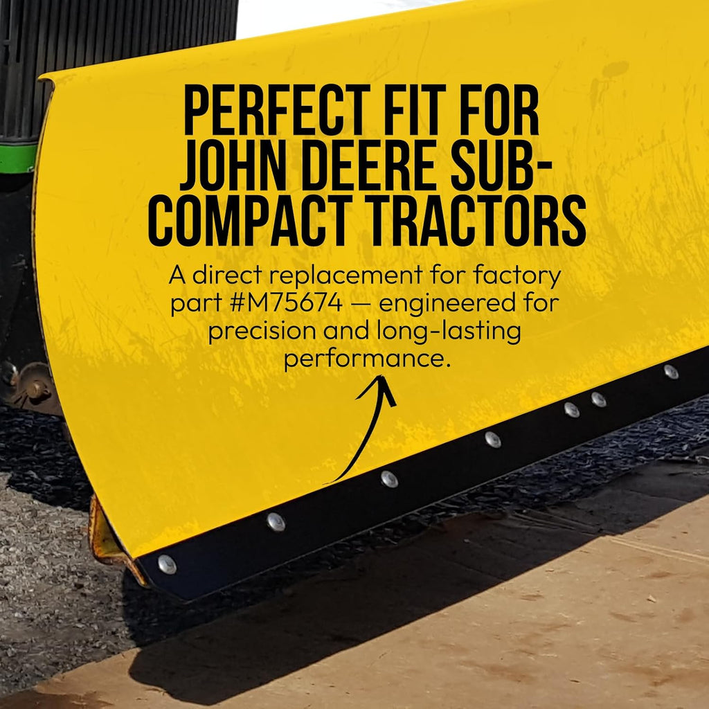 Snow Plow Blade Edge for Sub-Compact Tractors - 54 Inch - Made in The USA