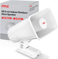 Indoor / Outdoor PA Horn Speaker - 8” Portable PA Speaker with 8 Ohms Impedance & 65 Watts Peak Power, Mounting