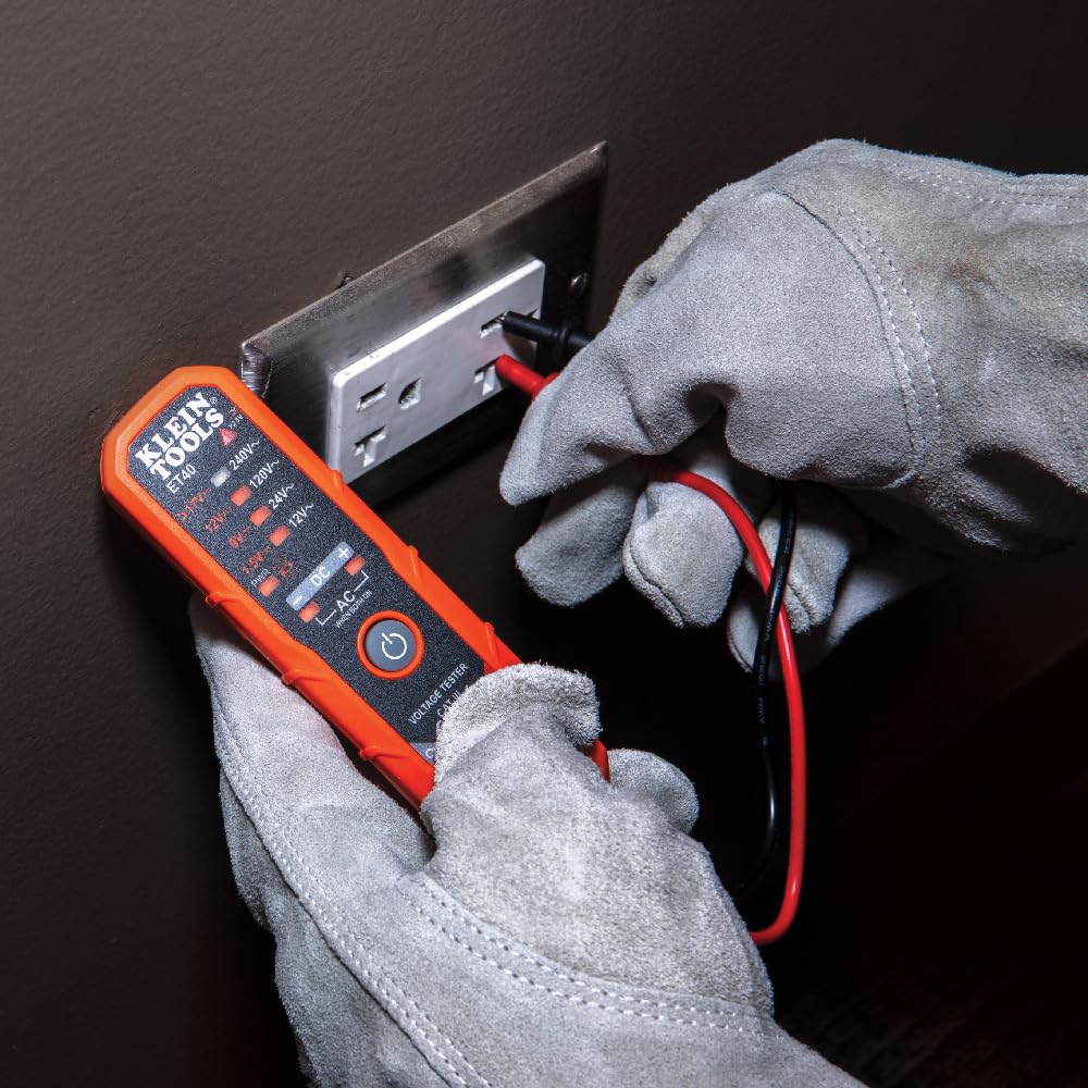 Klein Tools ET40VP GFCI Receptacle Tester and AC/DC Voltage Tester Kit