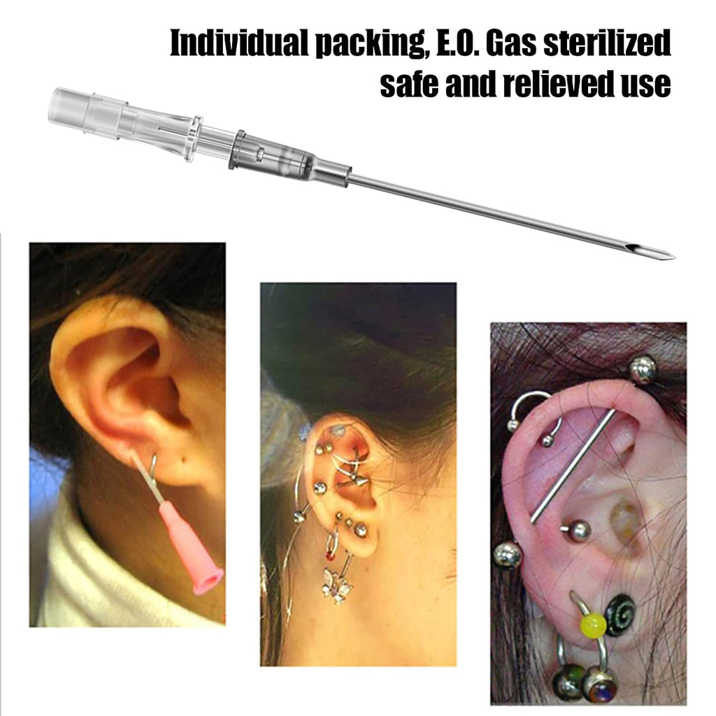 20G Catheter Piercing Needles 6Pcs Hollow Needles for Body Jewelry