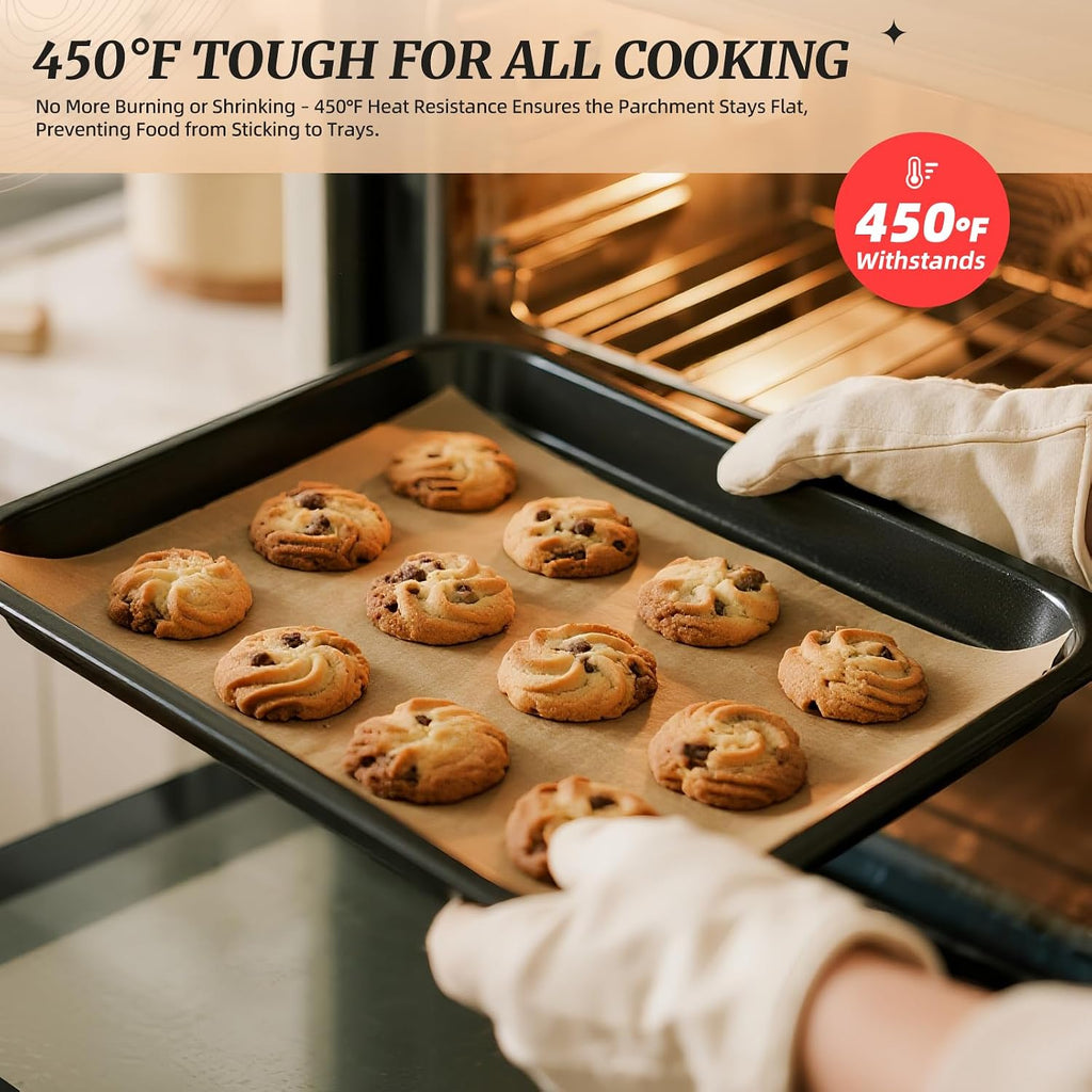 200 Pcs Parchment Paper Sheets 9x13 Inches, Pre Cut Parchment Paper Sheets for Baking, Bread, Cakes, Cookies