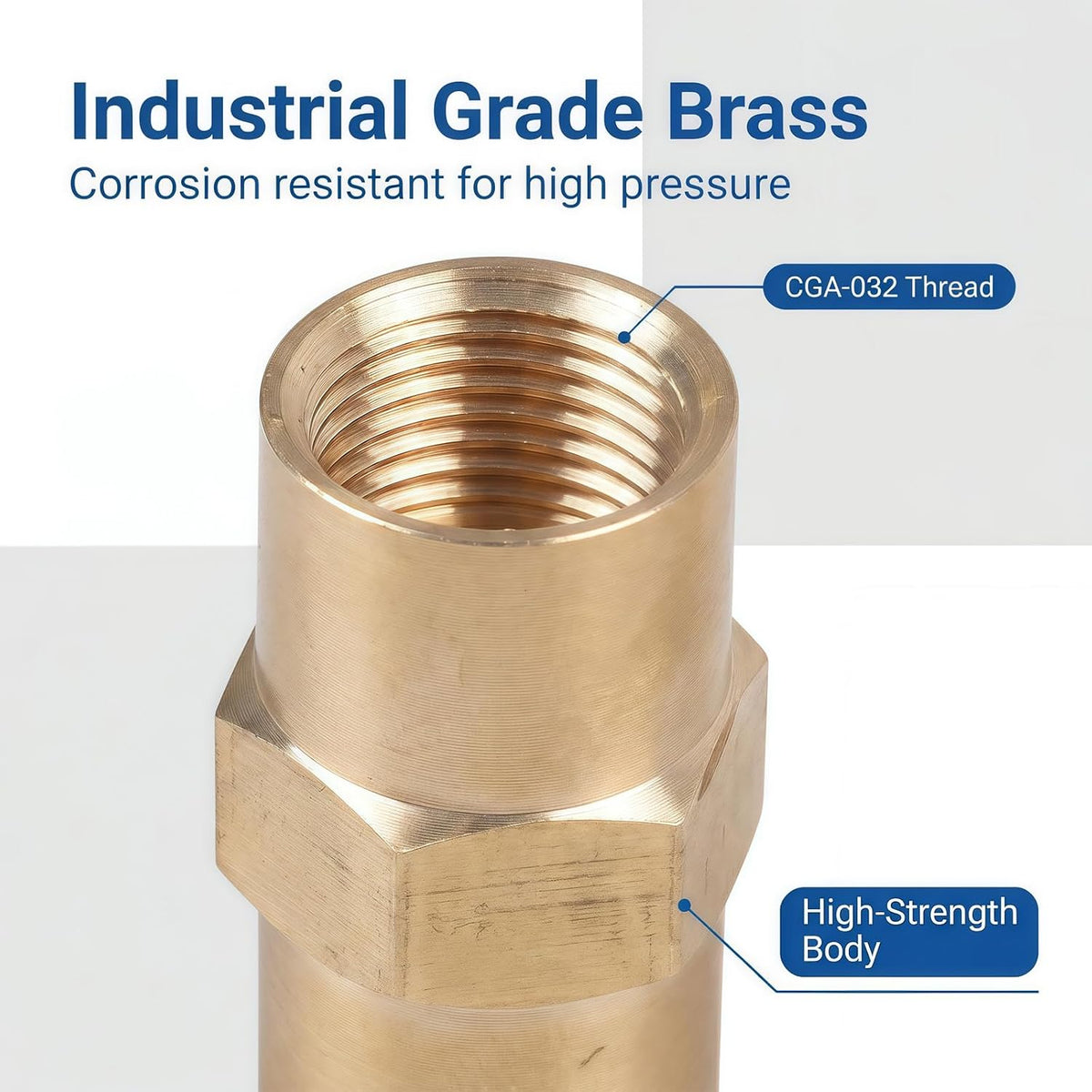 2 Pack Brass Argon Hose Coupling, 5/8 Brass Inert Gas Hose Coupler
