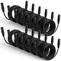 12 Pcs 25 Feet XLR Cable, 3-Pin XLR Male to Female Premium Balanced Microphone Cable, Stage Grade All Copper