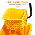 Professional Bucket & Side-Press Wringer, 35 Qt, Yellow/Black