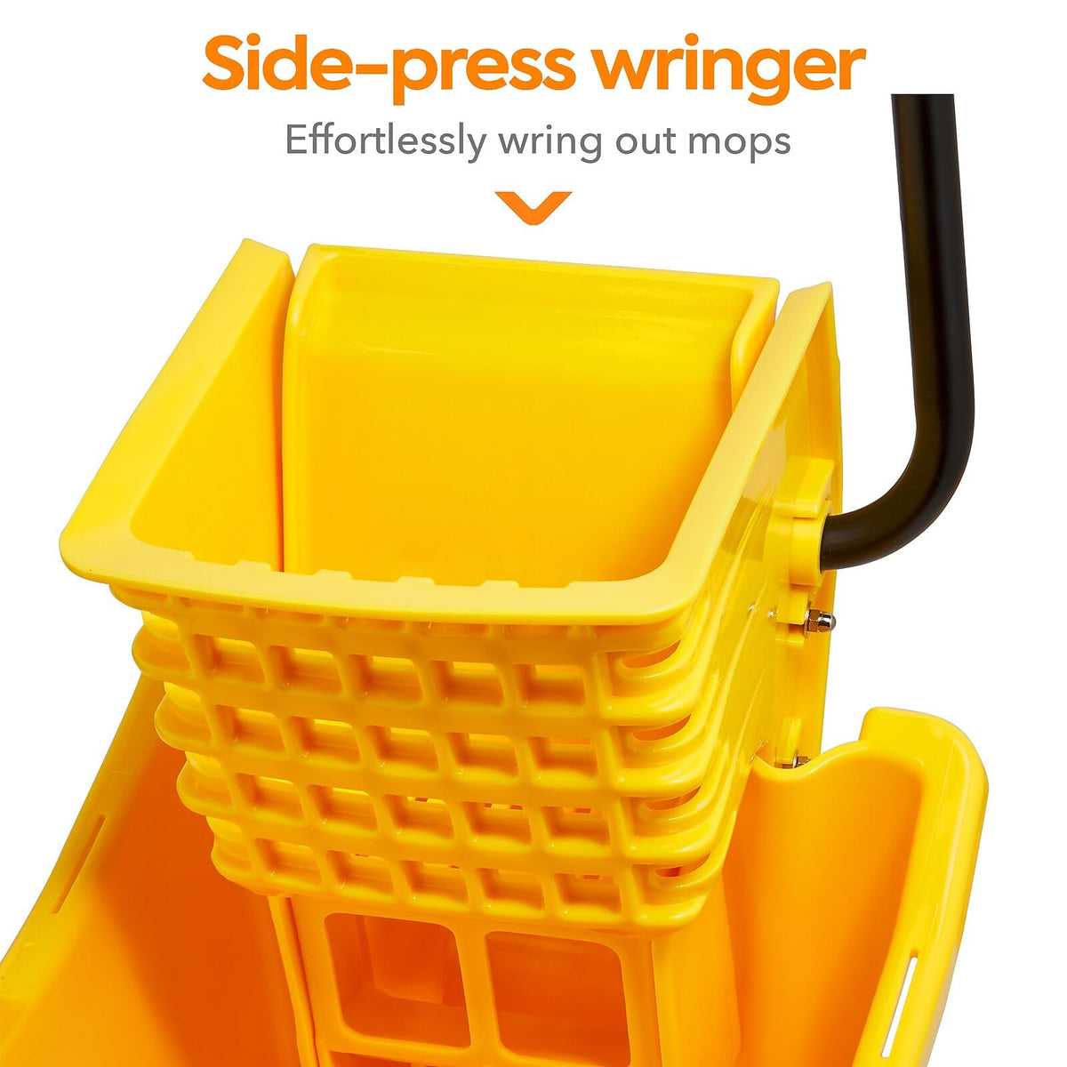 Professional Bucket & Side-Press Wringer, 35 Qt, Yellow/Black