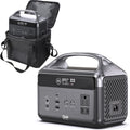 Portable Power Station 192Wh LiFePO4 Battery, Solar Generator with Storage Bag, 2×AC 300W (600W Surge), USB-C 60W PD