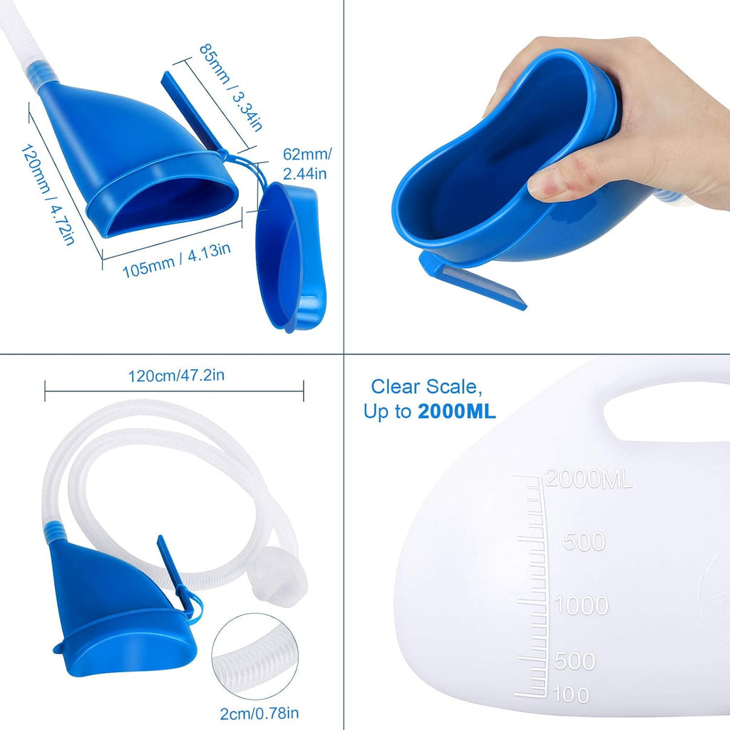 Unisex Potty with Lid, Portable Pee Bottle Reusable Urinals