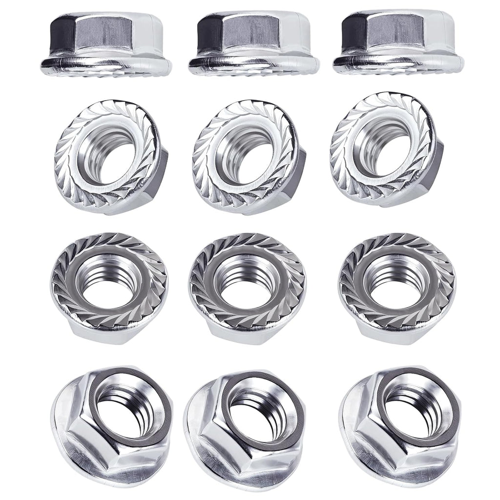 #10-24 Serrated Flange Hex Nuts Locknuts 50pcs HS/LM-03