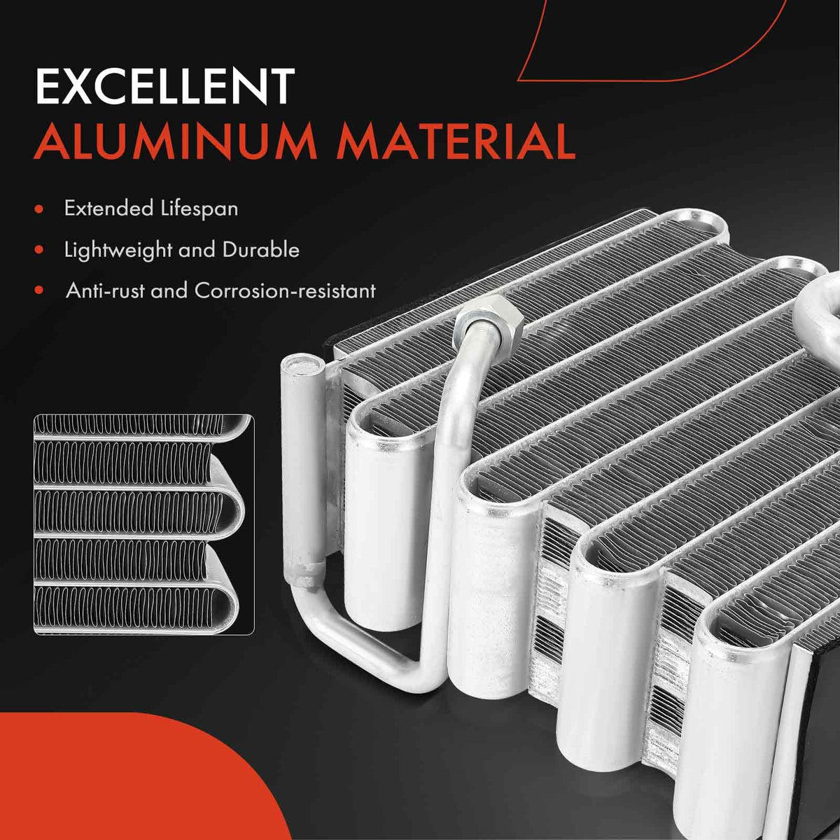 A-Premium AC Evaporator Core Compatible with Toyota