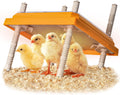 Brooder Heater for Chicks, 10" x 10" for 15 Chicks Heating Plate with Adjustable Height and Angle 15W Chicken Brooder