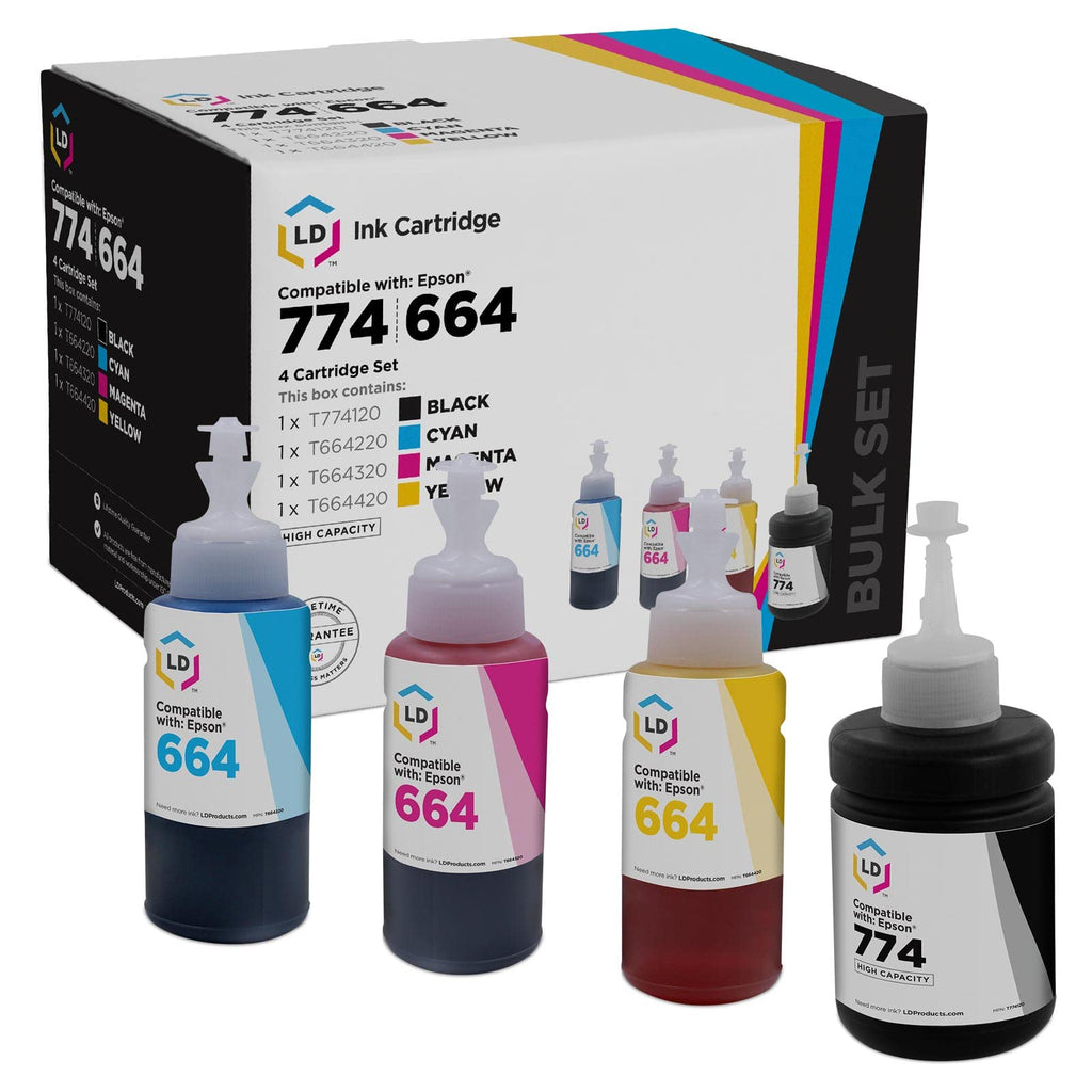 Products Compatible Ink Replacement for Epson ET-16500 664 (BCMY 4-Pack)