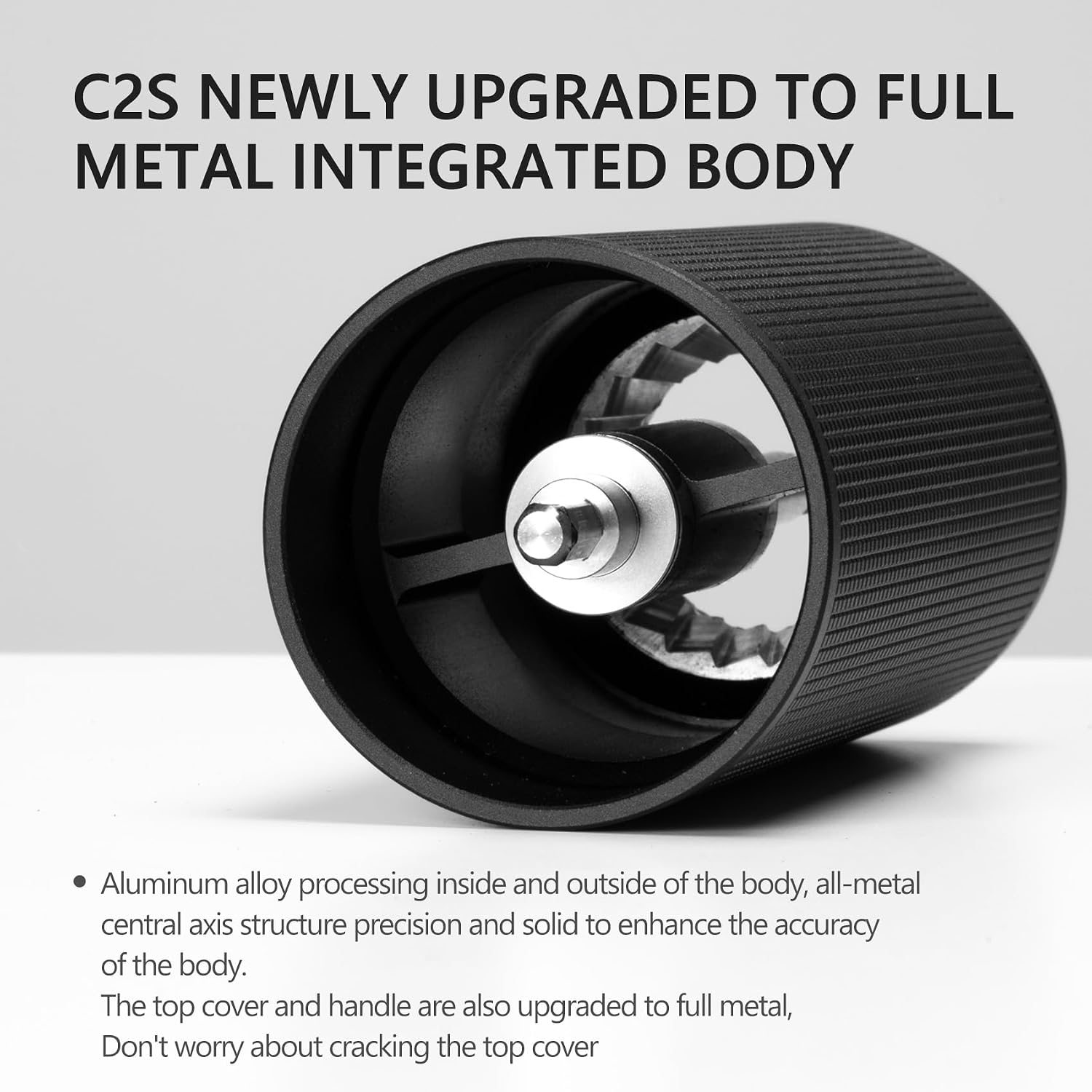 Chestnut C2S Manual Coffee Grinder Stainless Steel S2C Conical Burr Coffee Grinder, Capacity 25g Hand Coffee Bean