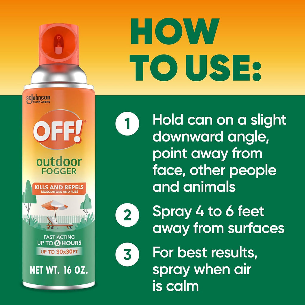 Outdoor Insect and Mosquito Repellent Fogger Backyard Pretreat Kills and Repels Insects up to 900 Square Feet 16