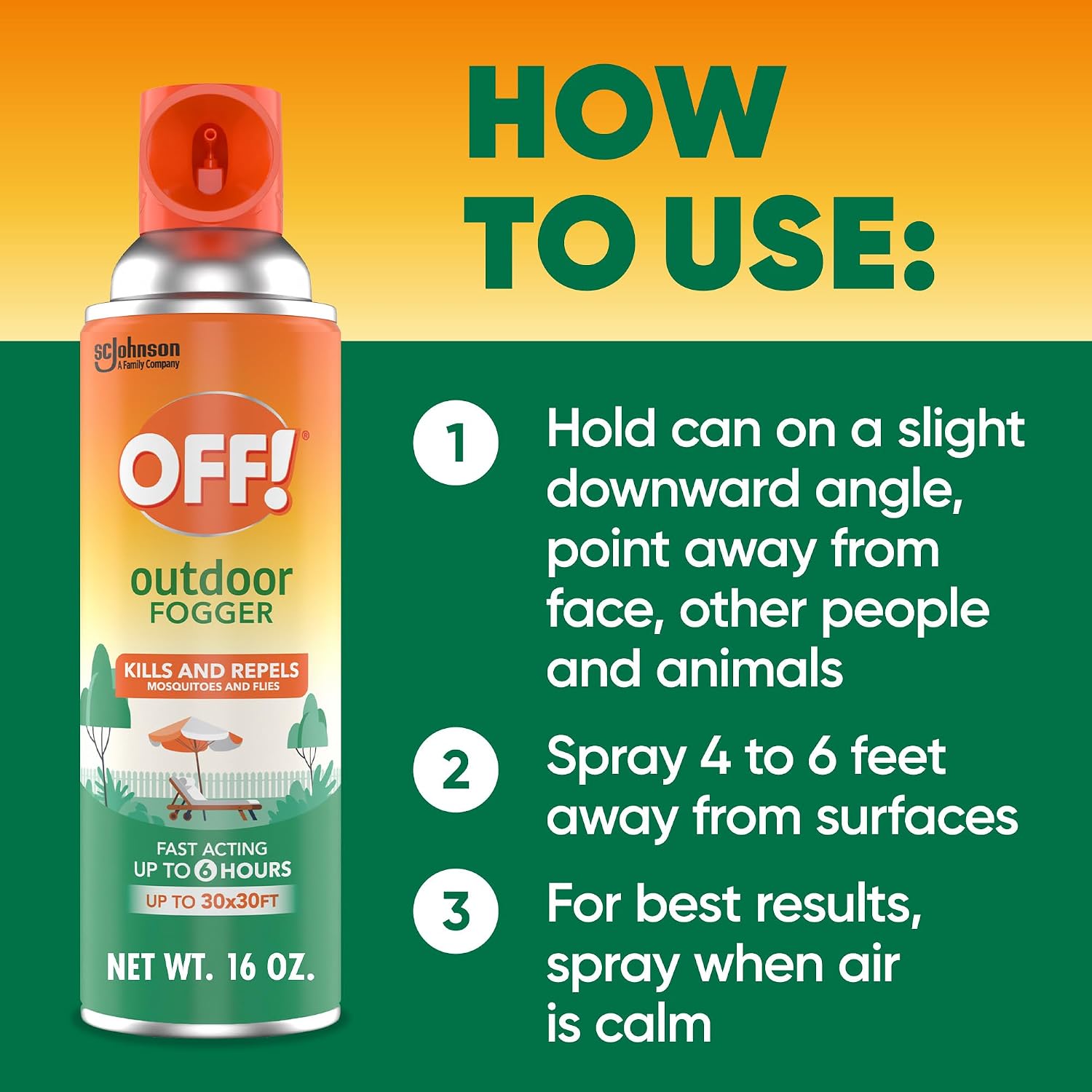 Outdoor Insect and Mosquito Repellent Fogger Backyard Pretreat Kills and Repels Insects up to 900 Square Feet 16