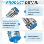 MECCANIXITY Inductive Proximity Sensor, PNP NC M30 10mm Approach Sensor