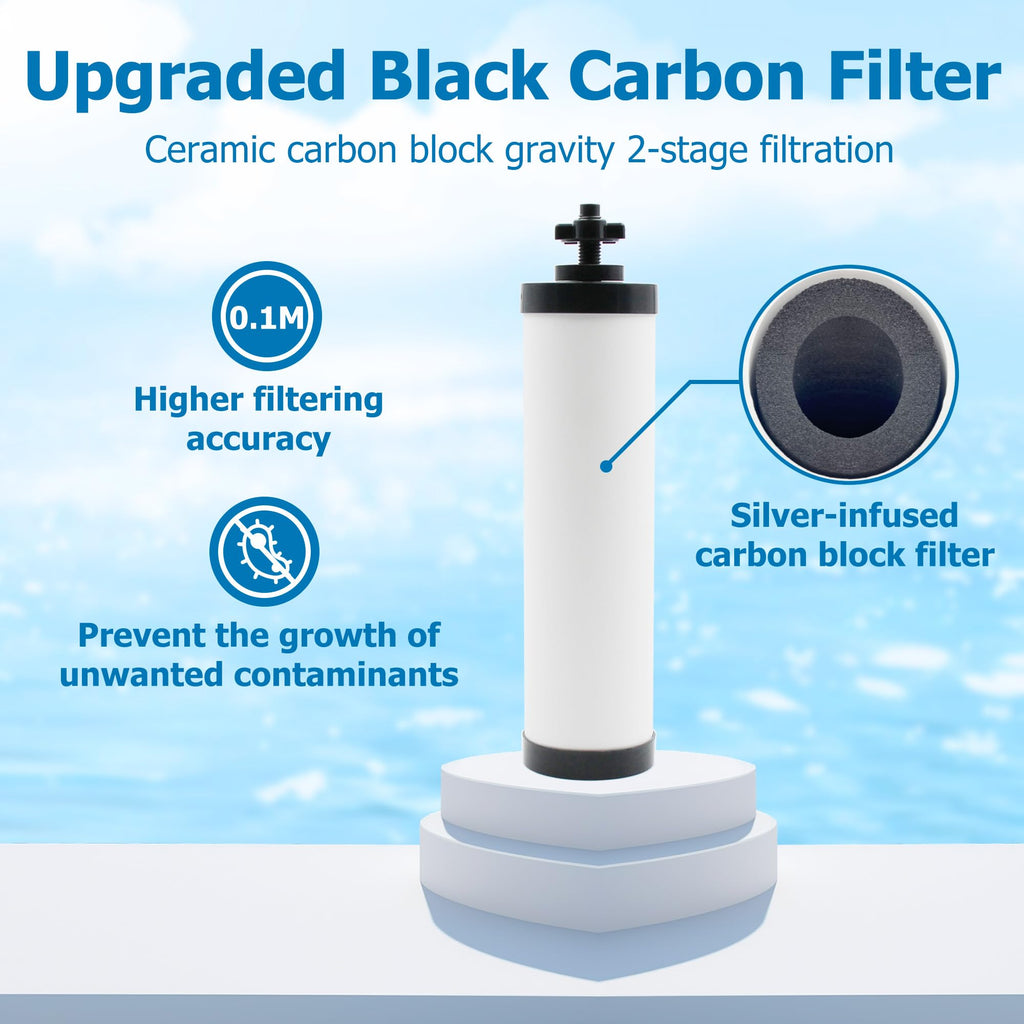 Ceramic Water Filter Replacement for Berkey BB9-2 & PF-2 Fluoride Filters